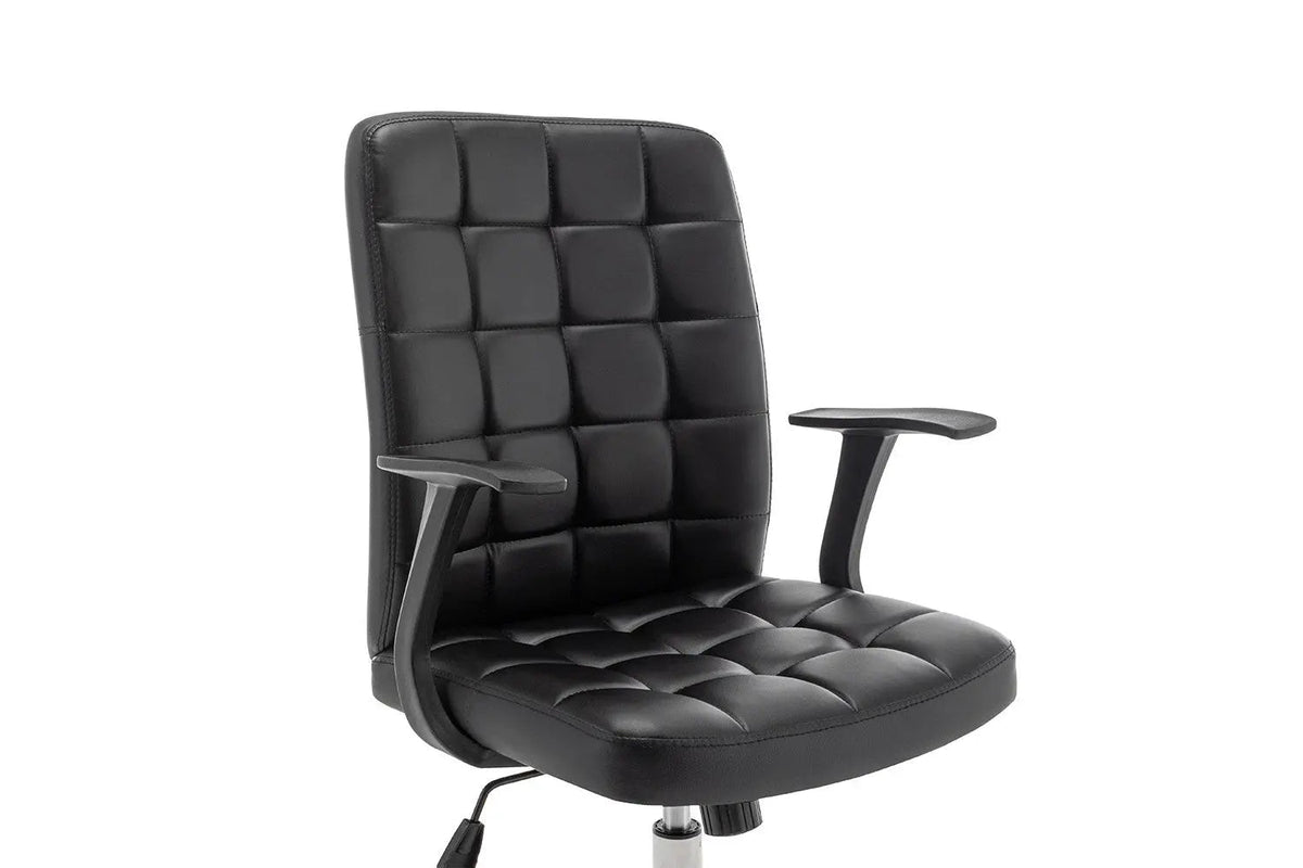 Chaise de Bureau LUKY en Similicuir (PU) - Chaise de bureau réglable 58 x 59 cm