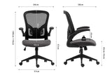 Chaise de Bureau MARCA en Maille - Chaise de bureau dossier haut 64 x 58 cm