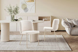 Chaise de Salle à Manger ALYX en Tissu - 51 x 61 cm