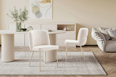 Chaise de Salle à Manger ALYX en Tissu - 51 x 61 cm