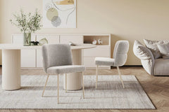 Chaise de Salle à Manger ALYX en Tissu - 51 x 61 cm