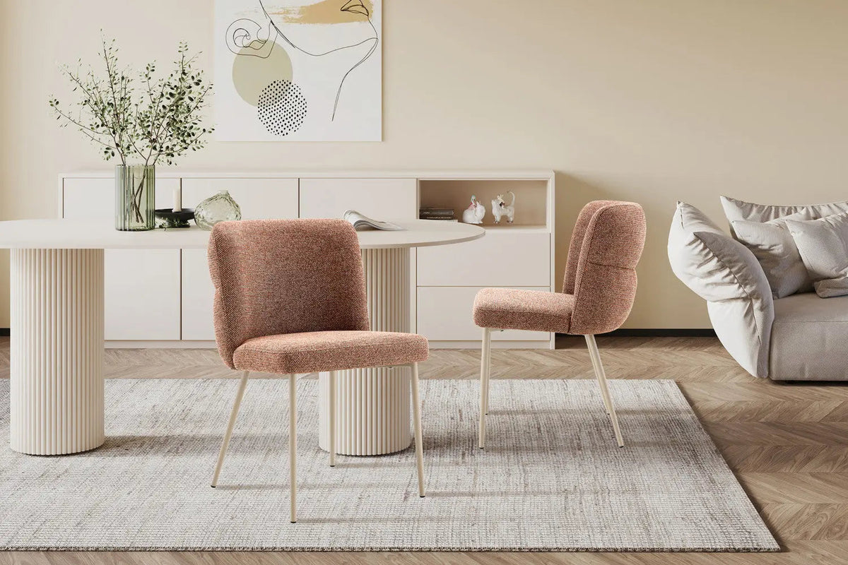 Chaise de Salle à Manger ALYX en Tissu - 51 x 61 cm
