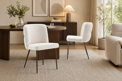 Chaise de Salle à Manger ALYX en Tissu - 51 x 61 cm