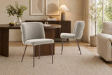 Chaise de Salle à Manger ALYX en Tissu - 51 x 61 cm