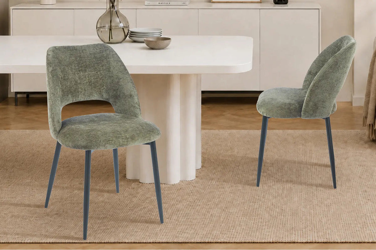 Chaise de Salle à Manger ARLA en Tissu - 51 x 59,5 cm