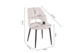 Chaise de Salle à Manger ARLA en Tissu - 51 x 59,5 cm