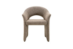 Chaise de Salle à Manger CHARLYNE avec Accoudoirs en Tissu - 66 x 61,5 cm