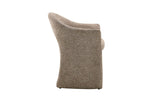 Chaise de Salle à Manger CHARLYNE avec Accoudoirs en Tissu - 66 x 61,5 cm