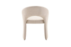 Chaise de Salle à Manger CHARLYNE avec Accoudoirs en Tissu - 66 x 61,5 cm
