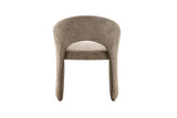 Chaise de Salle à Manger CHARLYNE avec Accoudoirs en Tissu - 66 x 61,5 cm
