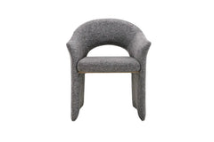 Chaise de Salle à Manger CHARLYNE avec Accoudoirs en Tissu - 66 x 61,5 cm