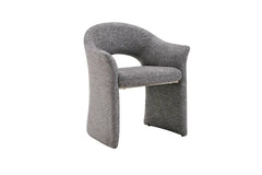 Chaise de Salle à Manger CHARLYNE avec Accoudoirs en Tissu - 66 x 61,5 cm