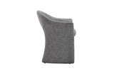 Chaise de Salle à Manger CHARLYNE avec Accoudoirs en Tissu - 66 x 61,5 cm