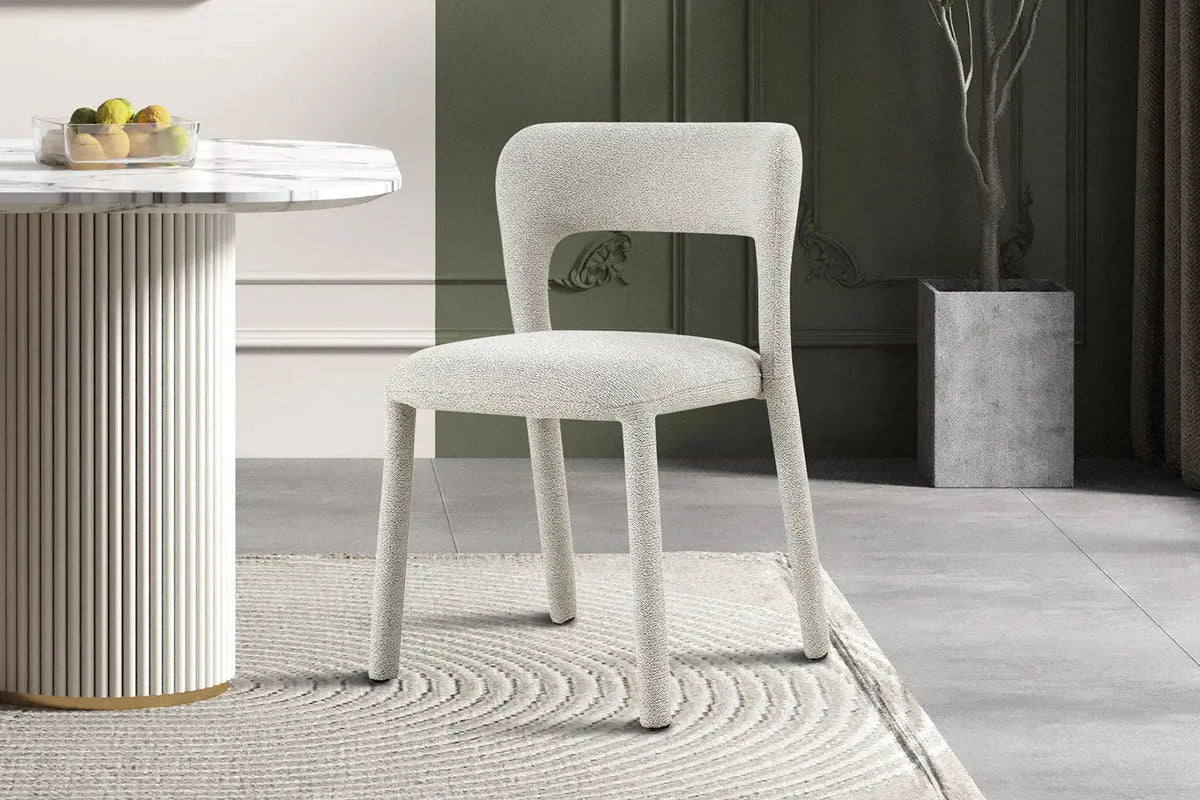 Chaises de Salle à Manger ELVYA en Tissu - 51,5 x 57 cm