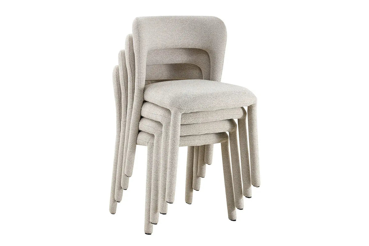 Chaises de Salle à Manger ELVYA en Tissu - 51,5 x 57 cm