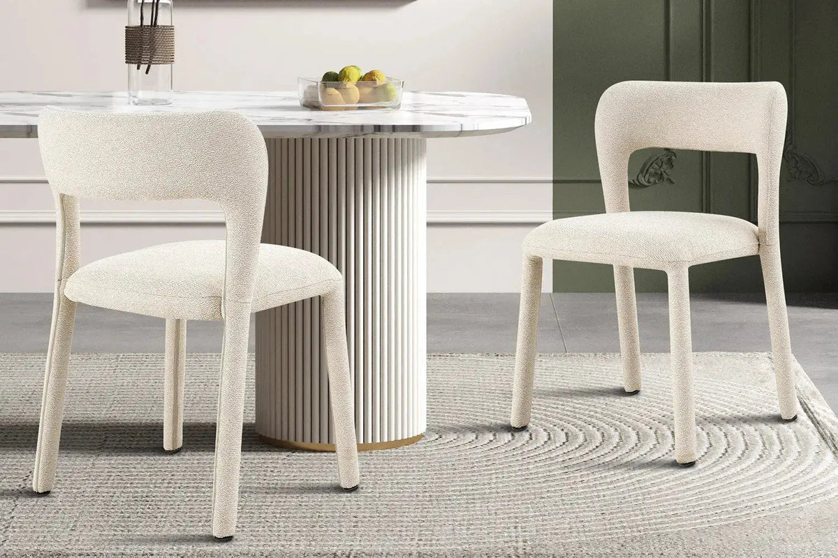 Chaises de Salle à Manger ELVYA en Tissu - 51,5 x 57 cm
