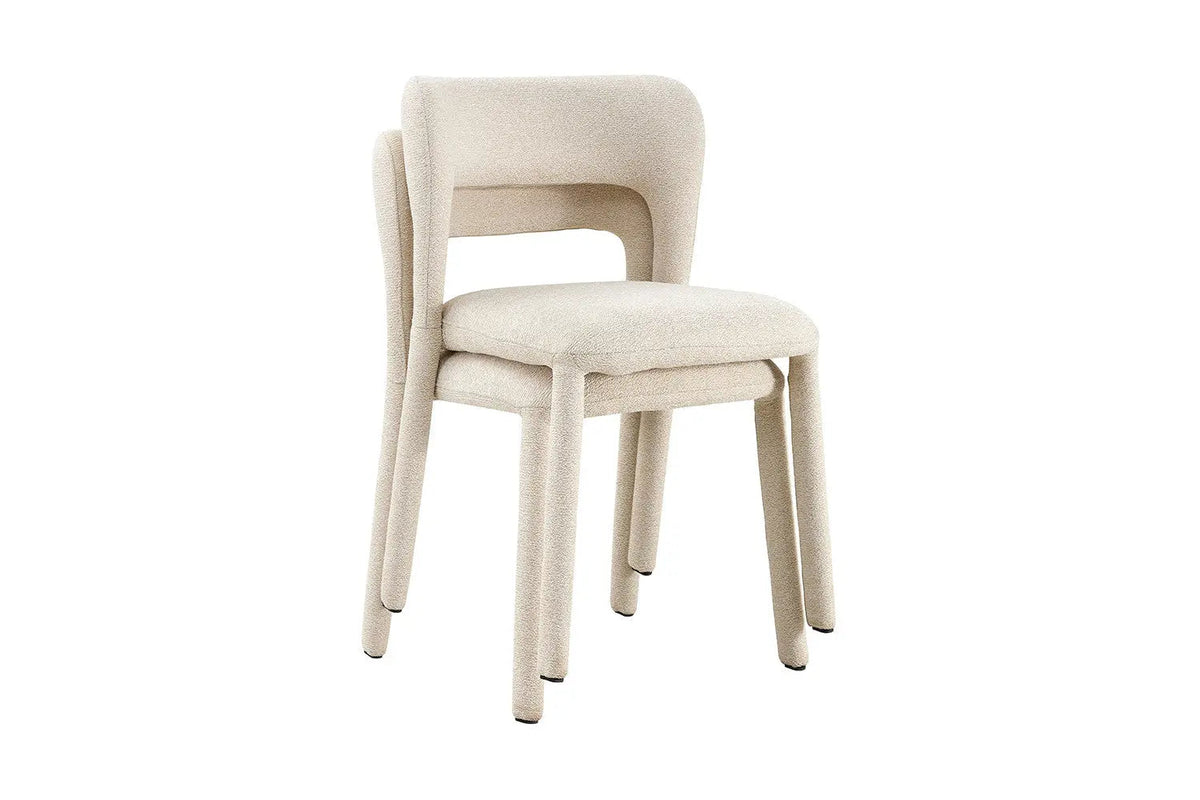 Chaises de Salle à Manger ELVYA en Tissu - 51,5 x 57 cm