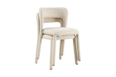 Chaises de Salle à Manger ELVYA en Tissu - 51,5 x 57 cm