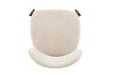 Chaise de Salle à Manger JADY en Tissu Bouclé - 49,5 x 49 cm