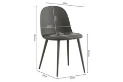 Chaise de Salle à Manger JASMYN - 51 x 44 cm