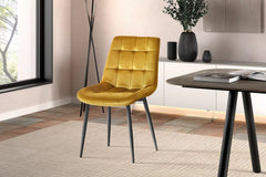 Chaise de Salle à Manger JULIA Velours - 50 x 59 cm