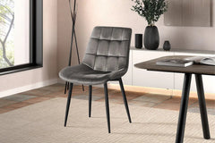Chaise de Salle à Manger JULIA Velours - 50 x 59 cm