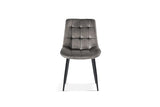 Chaise de Salle à Manger JULIA Velours - 50 x 59 cm