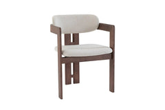 Chaise de Salle à Manger KAMELIA Beige en Bois de Frêne - 56 x 52 cm