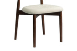 Chaise de Salle à Manger KAYLA en Chêne Massif Beige - 50 x 56 cm