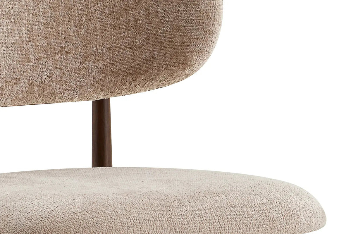 Chaise de Salle à Manger NONYA en Tissu - 48,5 x 53 cm