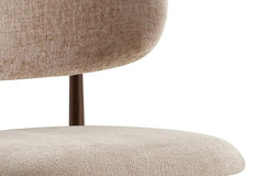 Chaise de Salle à Manger NONYA en Tissu - 48,5 x 53 cm