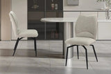 Chaises de Salle à Manger Pivotante LYARA en Tissu - 45,5 x 60 cm