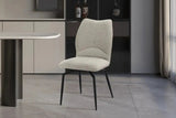 Chaises de Salle à Manger Pivotante LYARA en Tissu - 45,5 x 60 cm