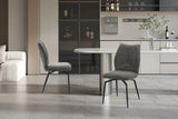Chaises de Salle à Manger Pivotante LYARA en Tissu - 45,5 x 60 cm