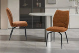 Chaises de Salle à Manger Pivotante LYARA en Tissu - 45,5 x 60 cm