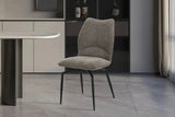 Chaises de Salle à Manger Pivotante LYARA en Tissu - 45,5 x 60 cm