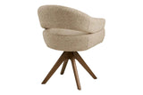 Chaise de Salle à Manger Pivotante avec Pieds en Chêne DOVER - 61 x 58 cm