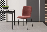 Chaise de Salle à Manger ALICYA Velours Côtelé ou Bouclé - 42 x 57 cm