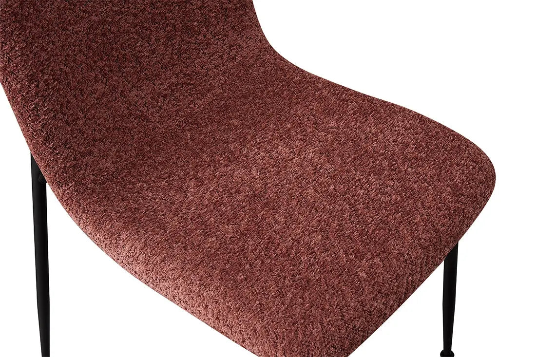 Chaise de Salle à Manger ALICYA Velours Côtelé ou Bouclé - 42 x 57 cm