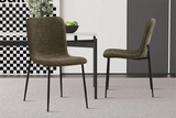 Chaise de Salle à Manger ALICYA Velours Côtelé ou Bouclé - 42 x 57 cm