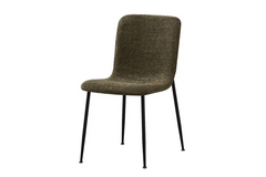 Chaise de Salle à Manger ALICYA Velours Côtelé ou Bouclé - 42 x 57 cm