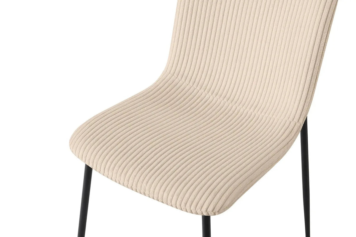Chaise de Salle à Manger ALICYA Velours Côtelé ou Bouclé - 42 x 57 cm