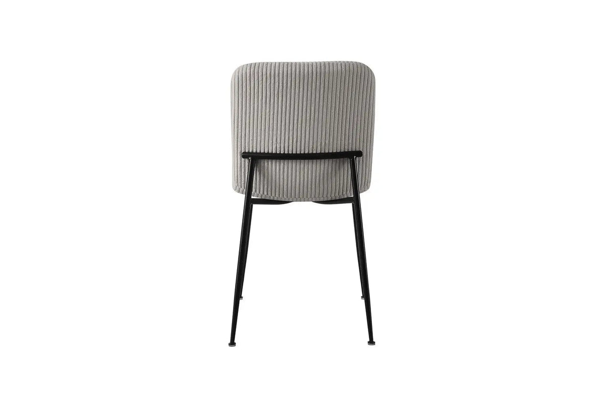 Chaise de Salle à Manger ALICYA Velours Côtelé ou Bouclé - 42 x 57 cm
