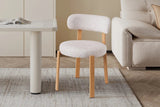 Chaise de salle à manger SAFYA Tissu Beige - 50 x 52 cm