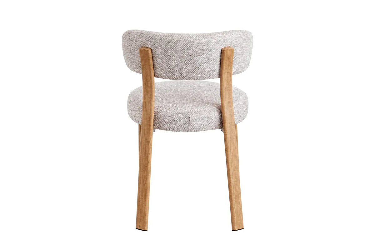 Chaise de salle à manger SAFYA Tissu Beige - 50 x 52 cm