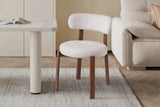 Chaise de salle à manger SAFYA Tissu Beige - 50 x 52 cm