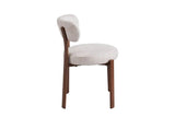 Chaise de salle à manger SAFYA Tissu Beige - 50 x 52 cm