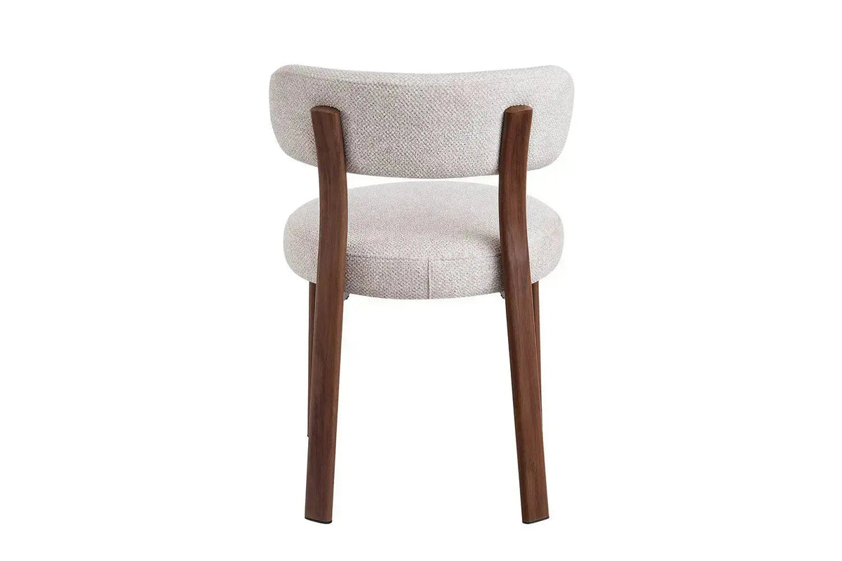 Chaise de salle à manger SAFYA Tissu Beige - 50 x 52 cm