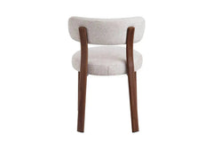 Chaise de salle à manger SAFYA Tissu Beige - 50 x 52 cm