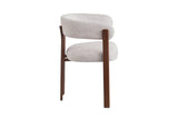 Chaise de salle à manger avec Accoudoirs SAFYA Tissu Beige - 60 x 52 cm